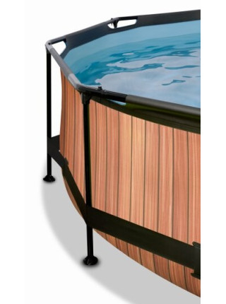 Басейн з куполом і тентом EXIT дерево 244 х 76 см